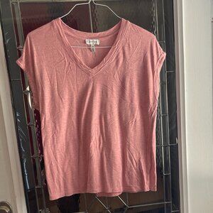 Jessica Simpson Shirt Womens Medium M Pink Short Sleeve Soft Casual Tee